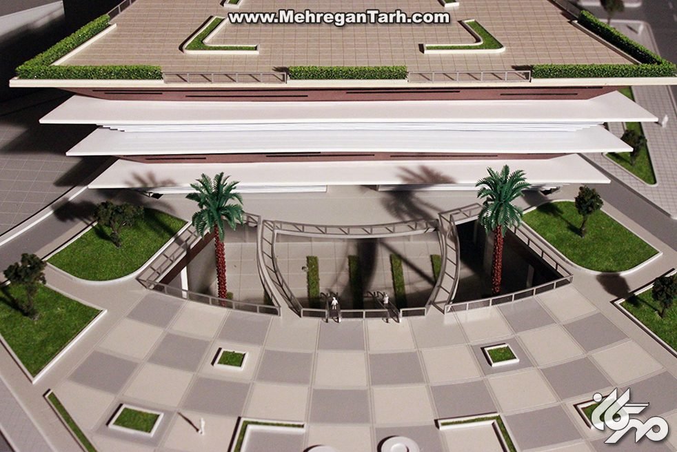 ماکت آرمودو پلازا  armudu plaza - مهرگان طرح